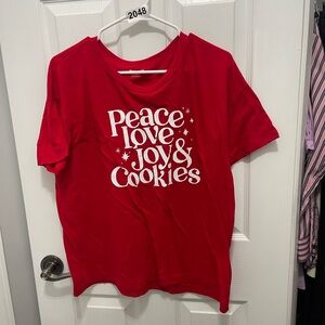 Old Navy Red Graphic Short Sleeve Tee